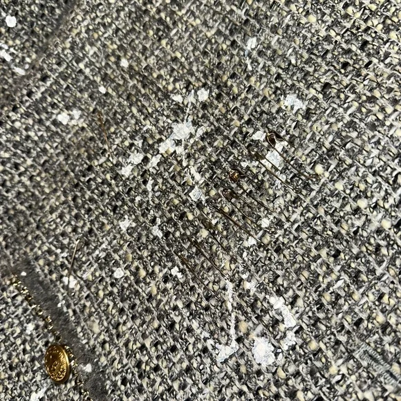 Like New R13 Paint Splatter tweed blazer/jacket, L,  PG1456 - Picture 13 of 16